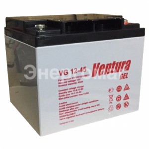 Аккумулятор гелиевый  Ventura VG 12-45 для бесперебойника